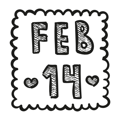 14 February Free PNG Image