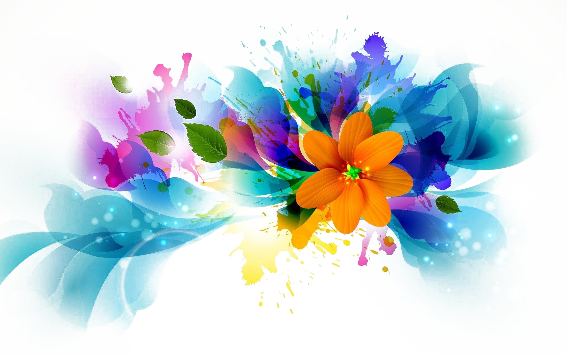 Abstract Flower PNG Background Image