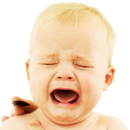 Bebê chorando PNG foto