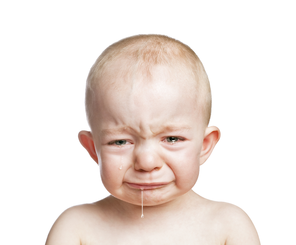 Ребенок плачет PNG картина