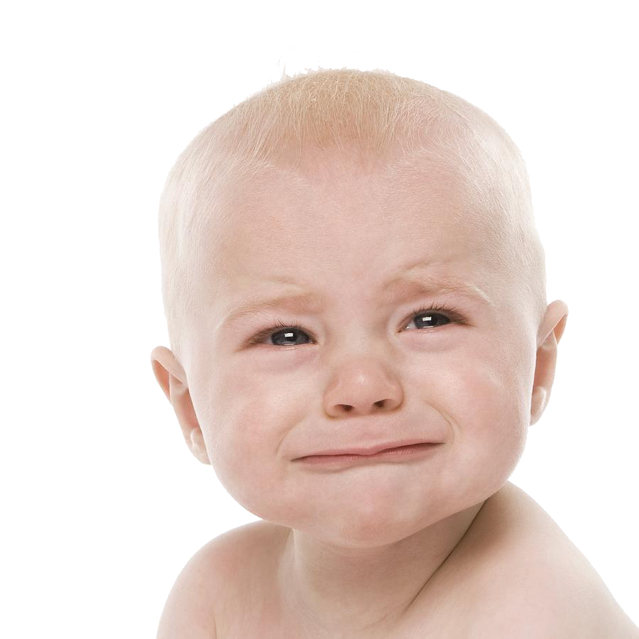 Baby huilen Transparante Afbeeldingen