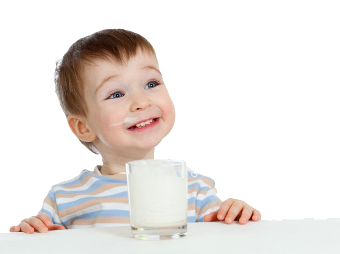 Bebé bebiendo leche PNG imagen