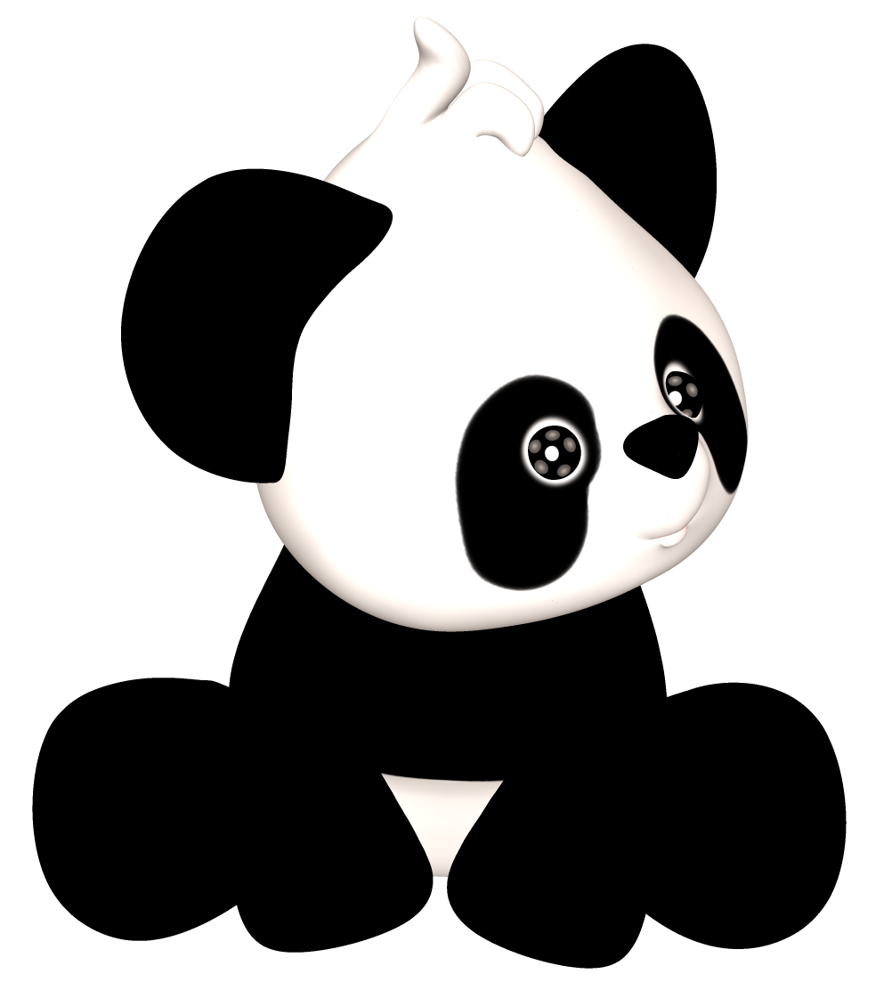 Immagine del fondo del PNG del panda del bambino