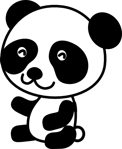 Детская панда прозрачный фон PNG