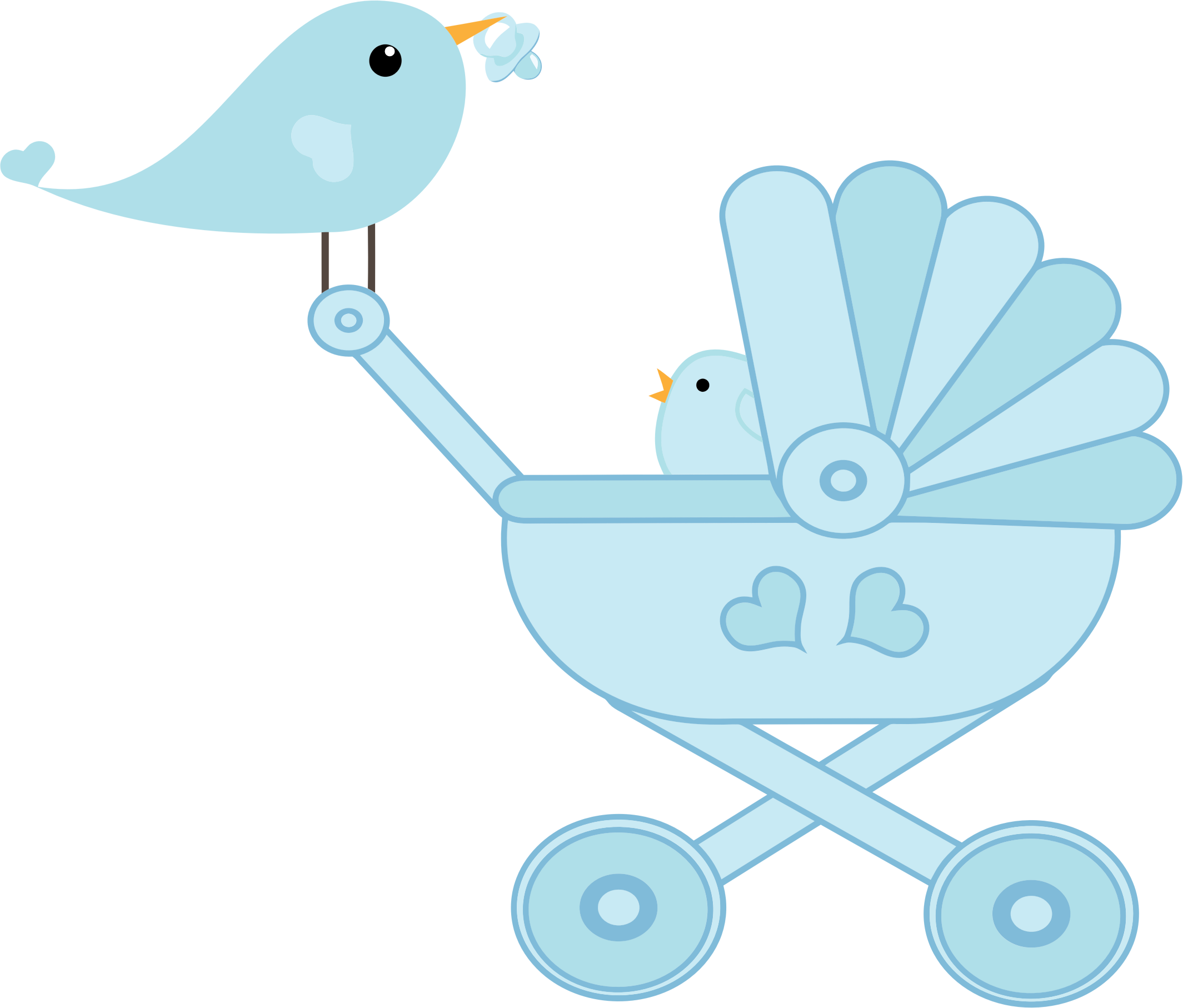 Imagem transparente do bebê carrinho de bebê