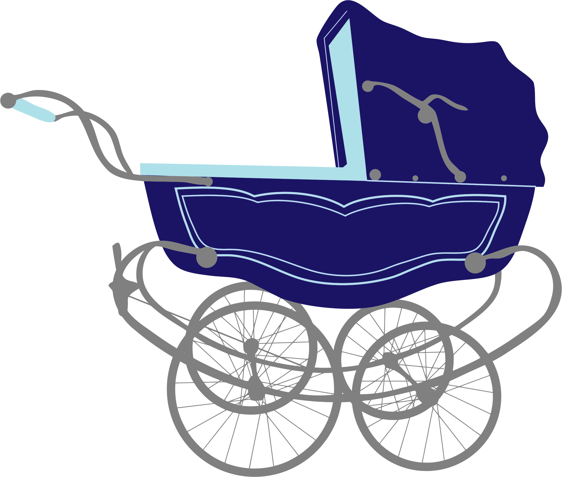 Imagens transparentes de carrinho de bebê