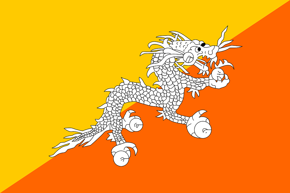 Photo Bhoutan Flag PNG Photo