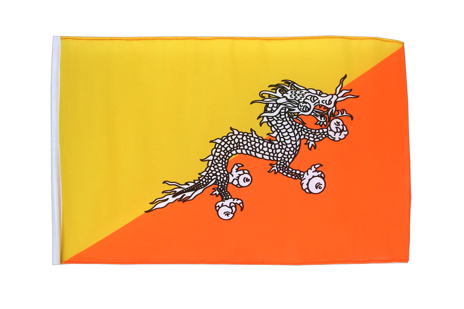 Bhutan Flag PNG Gambar Transparan