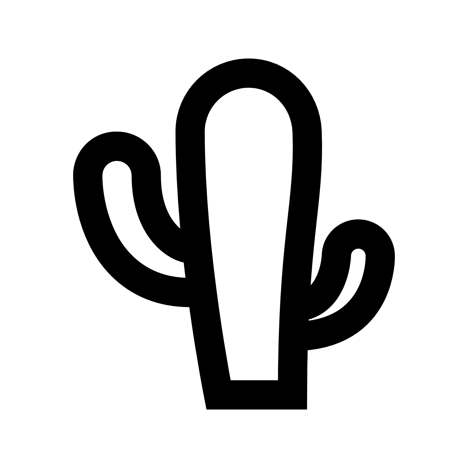 Símbolo de cactus PNG foto