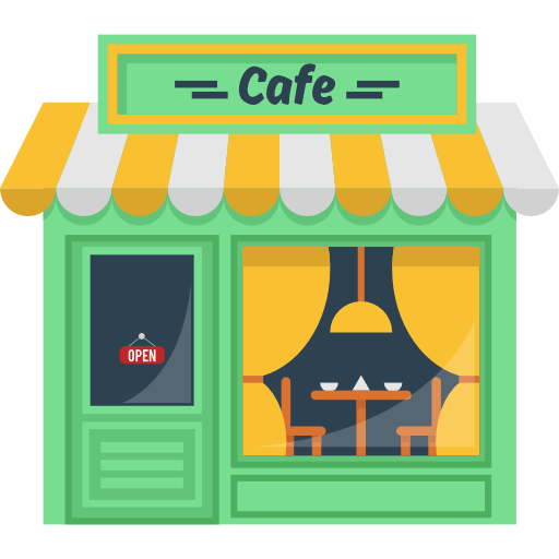 Cafe Shop PNG изображения фон