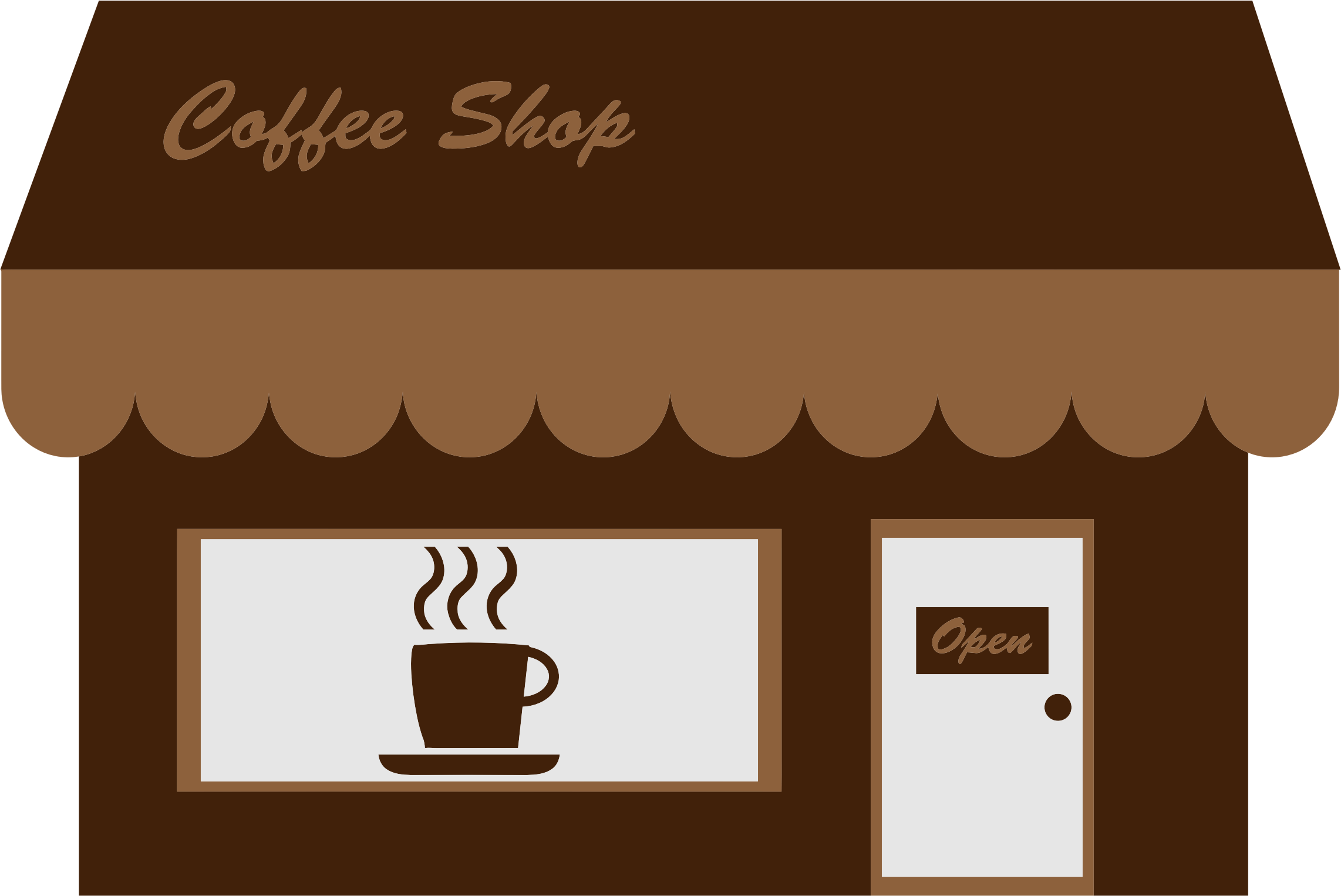 Cafe Shop PNG Image