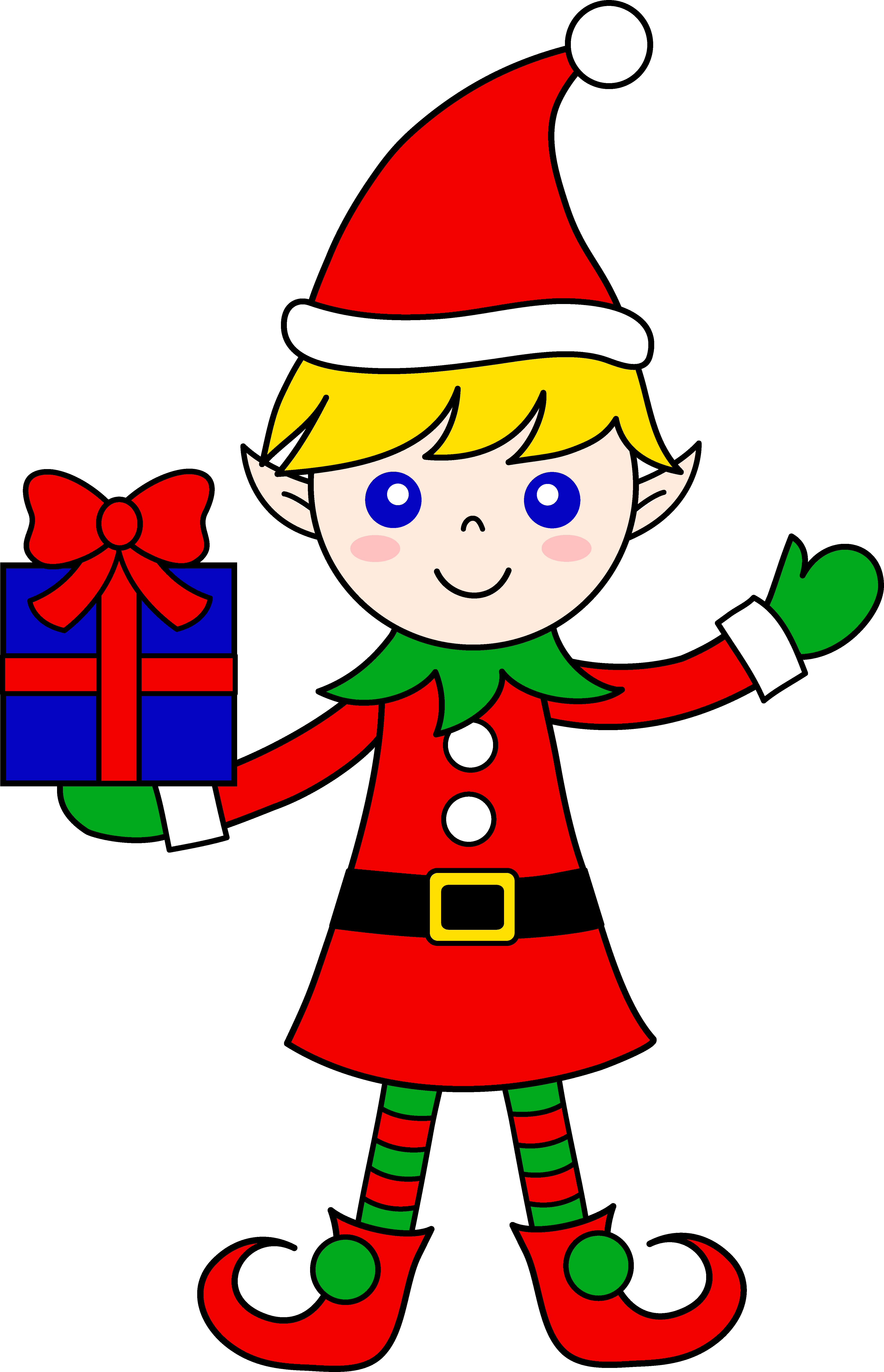 Christmas Elf At Work PNG Download Image
