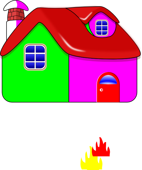 Красочный дом PNG Image