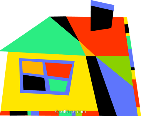 Photo de la maison colorée PNG