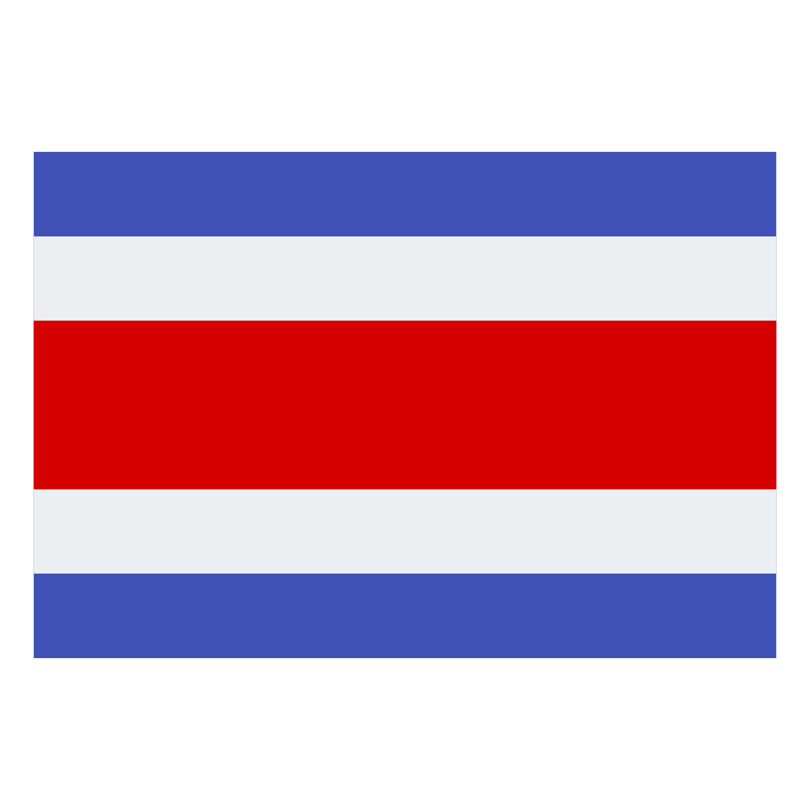 Costa Rica Flag PNG Transparent Image