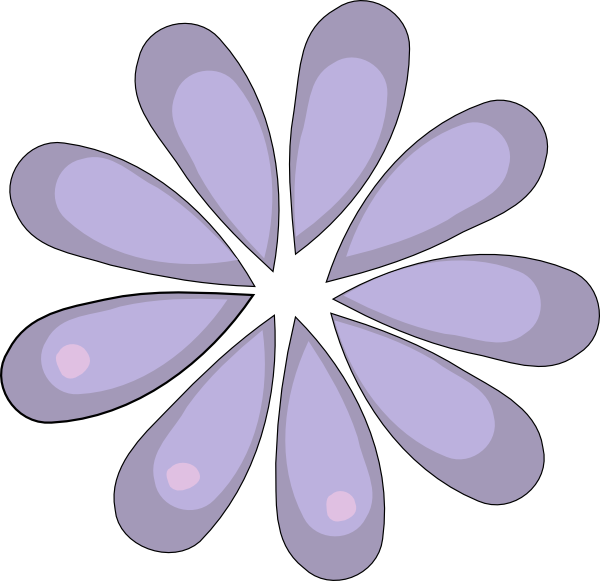 Immagine di sfondo PNG porpora daisy