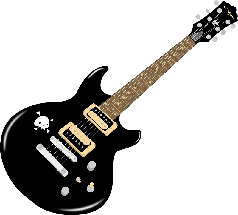 Immagine di sfondo di PNG di e-chitarra