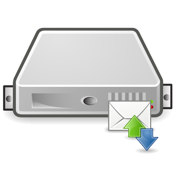 Server E-mail Transparan Background PNG