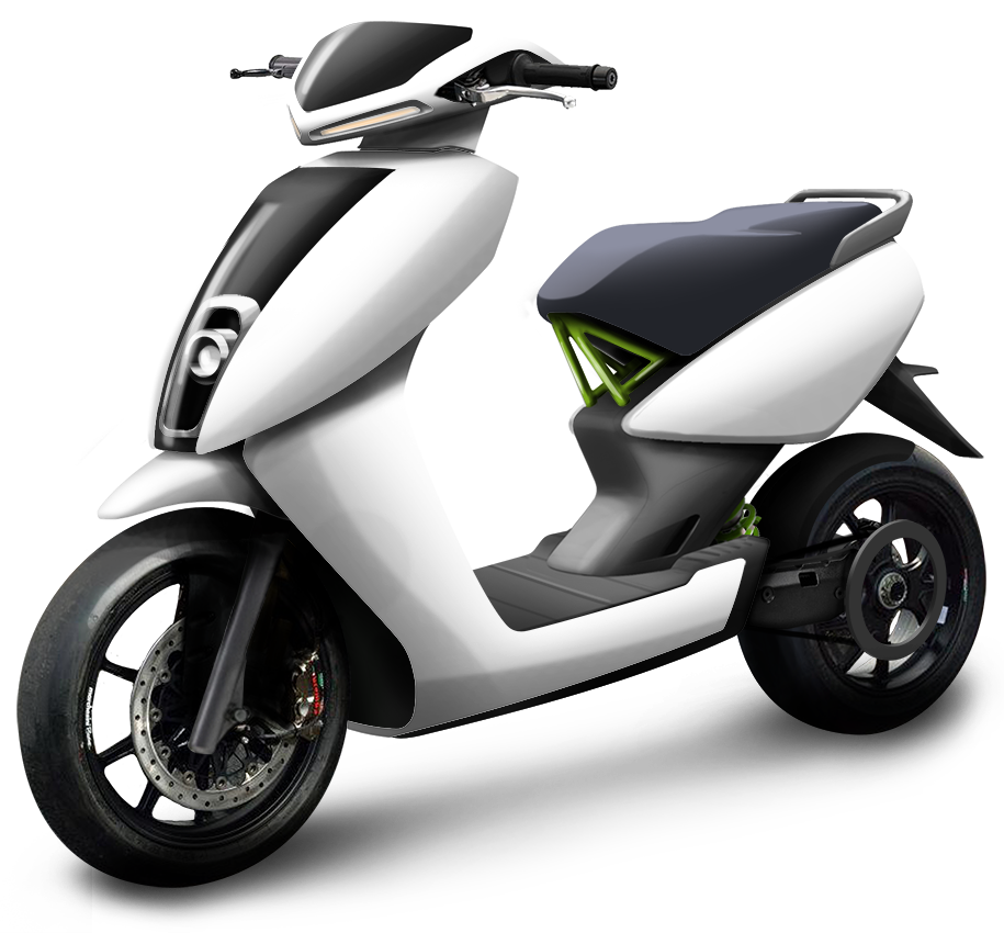 Imagem transparente E-scooter