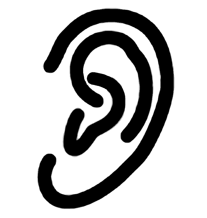 Fondo Transparente del oído PNG
