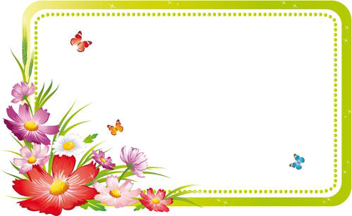Flower Frame PNG Image With Transparent Background