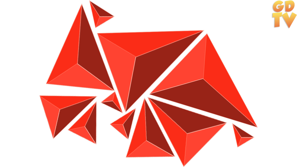 Immagini geometriche di forme trasparenti