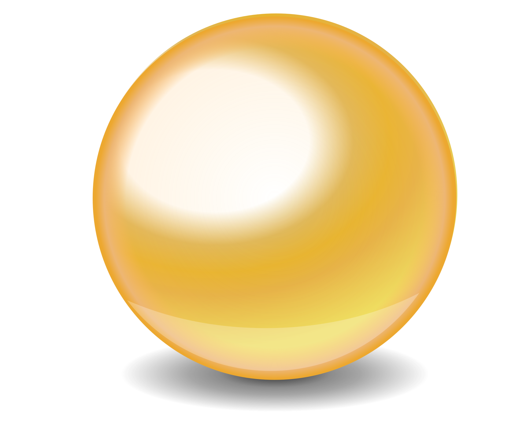 Goldenes Ball-PNG-Bild