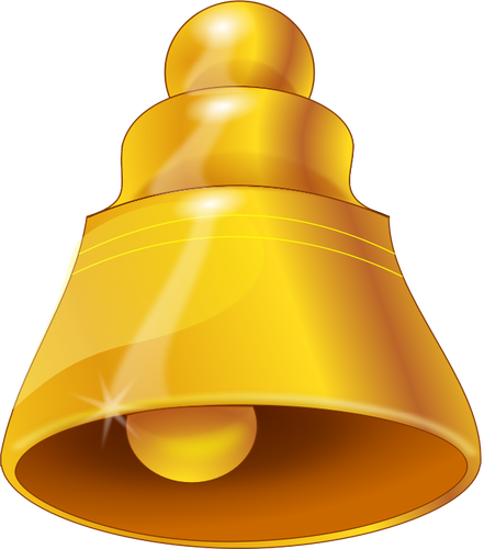 Golden Bell PNG Transparent Image
