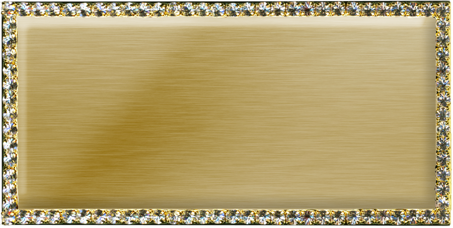 Golden Name Plate PNG Image