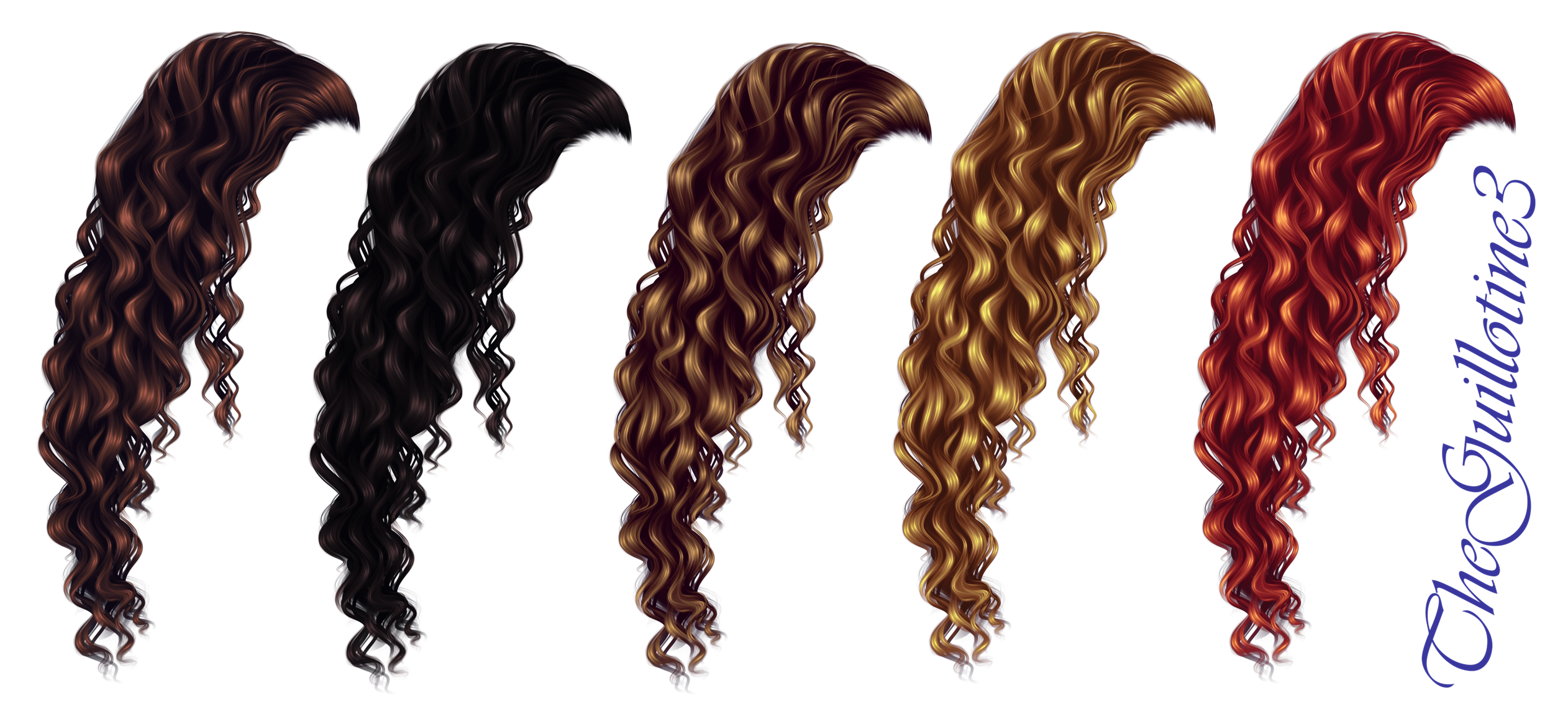 Cheveux Curls Image PNG