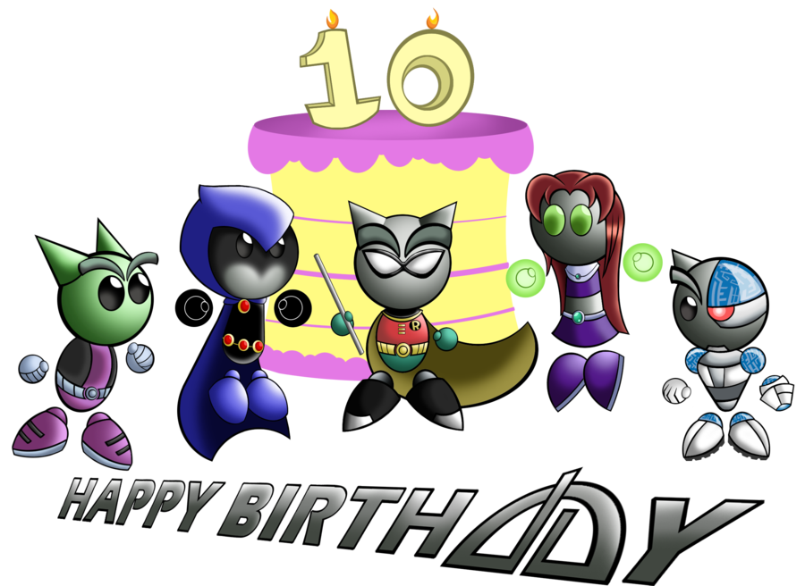 Happy 10th Birthday Transparent Background PNG