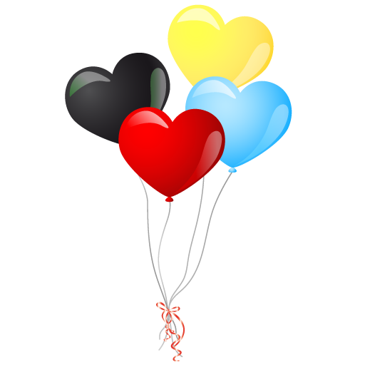Heart Balloons PNG Download Image