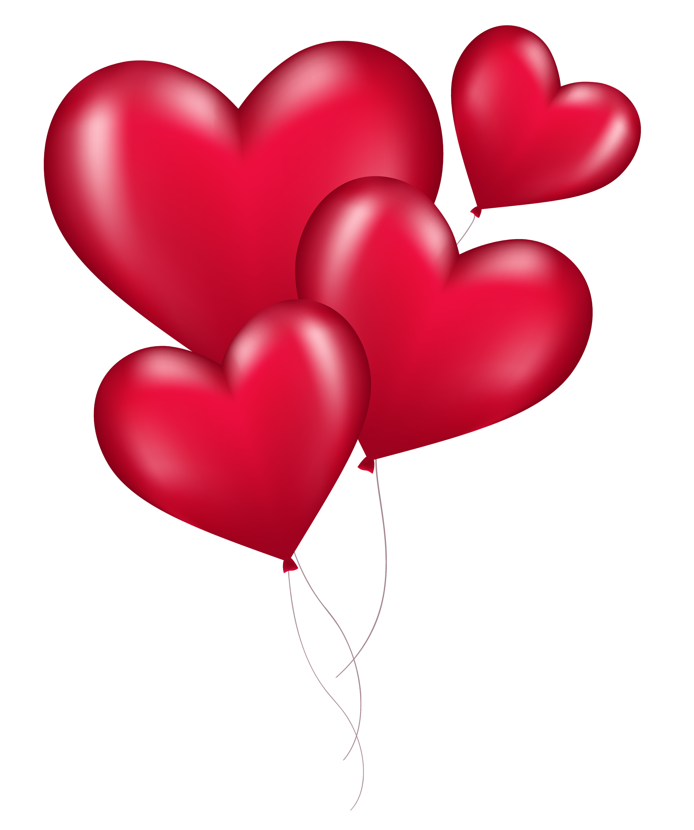 Heart Balloons PNG Picture