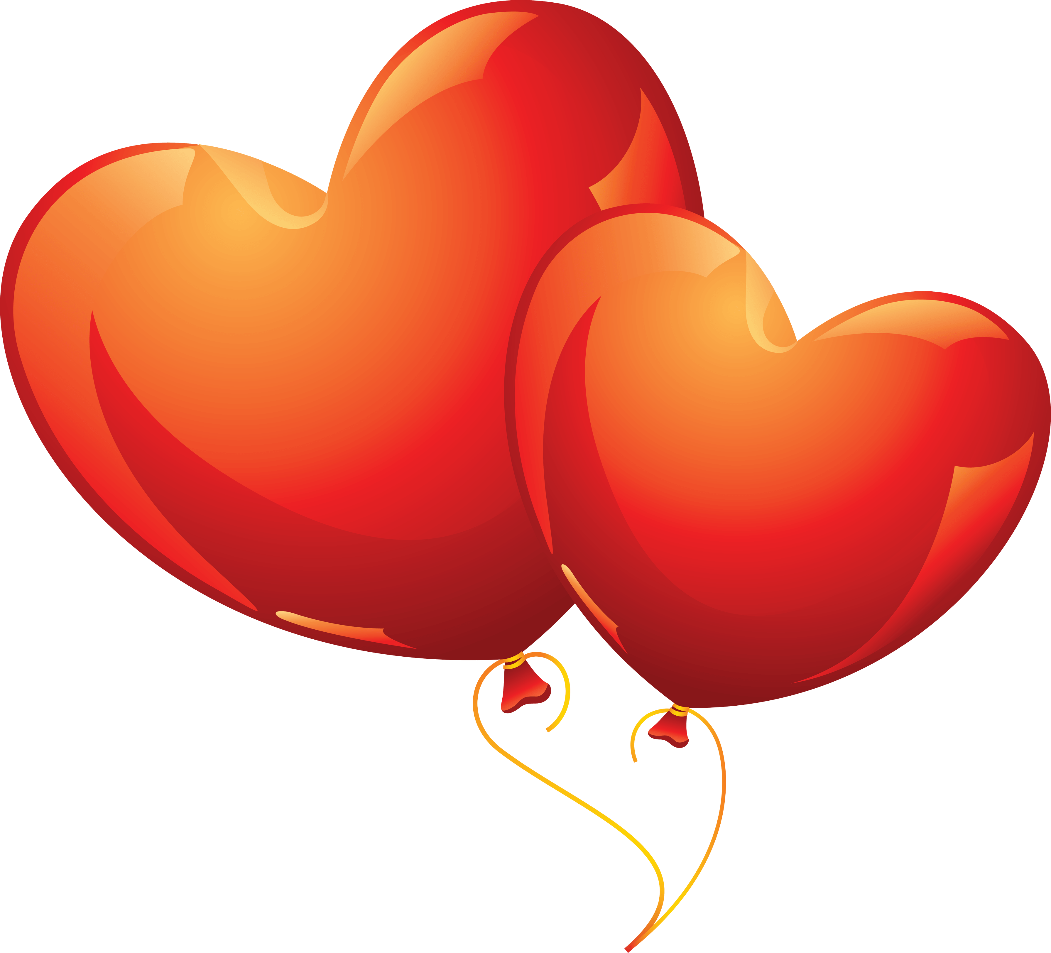 Heart Balloons PNG Transparent Image