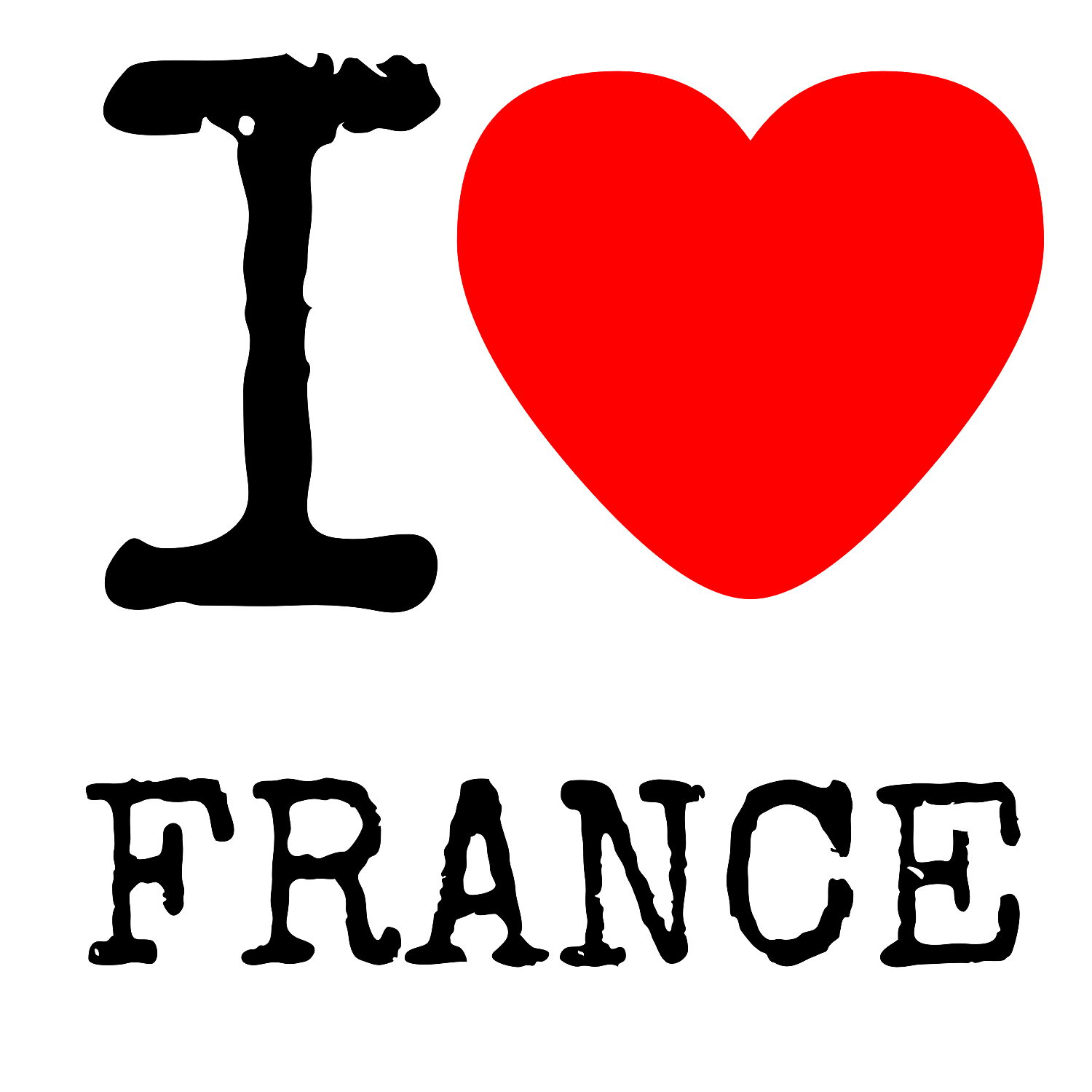 I Love France PNG Image