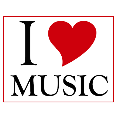I Love Music PNG Transparent Image