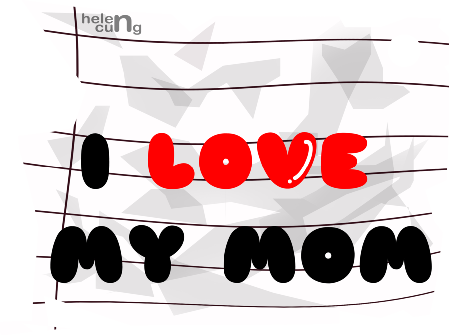 I Love You Mom PNG Free Download