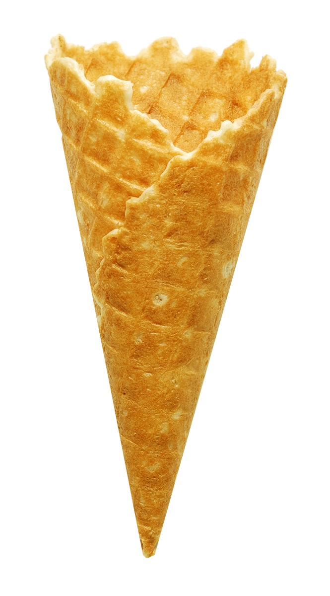 Ice Cream Waffle PNG Gambar Transparan