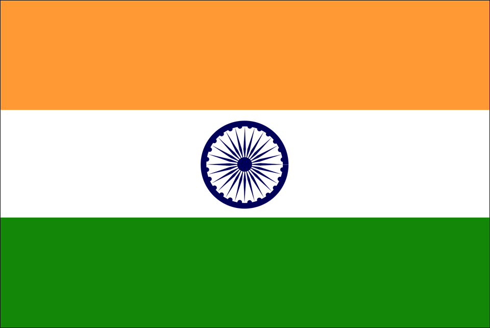 Indien-Flagge PNG-Bild