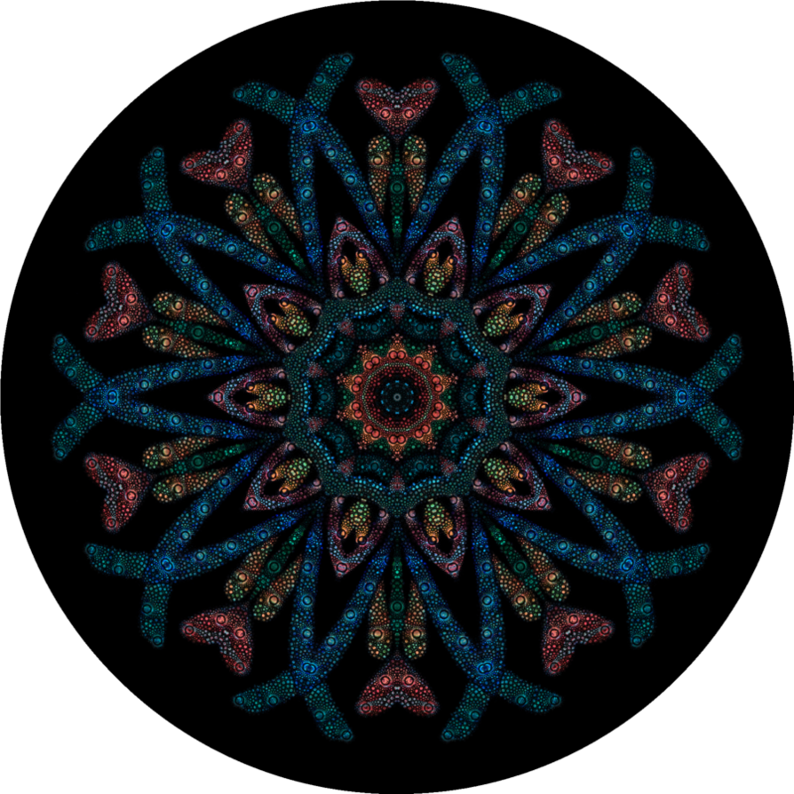Kaleidoscope خلفية شفافة PNG