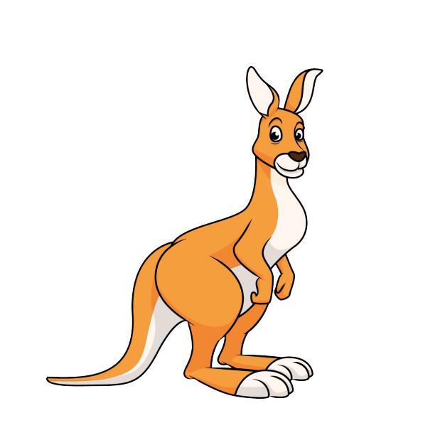Kangaroo Cartoon Free PNG Image