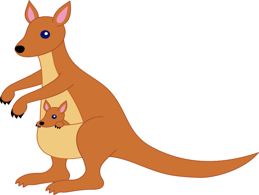 Kangourou dessin animé PNG Télécharger Gratuit