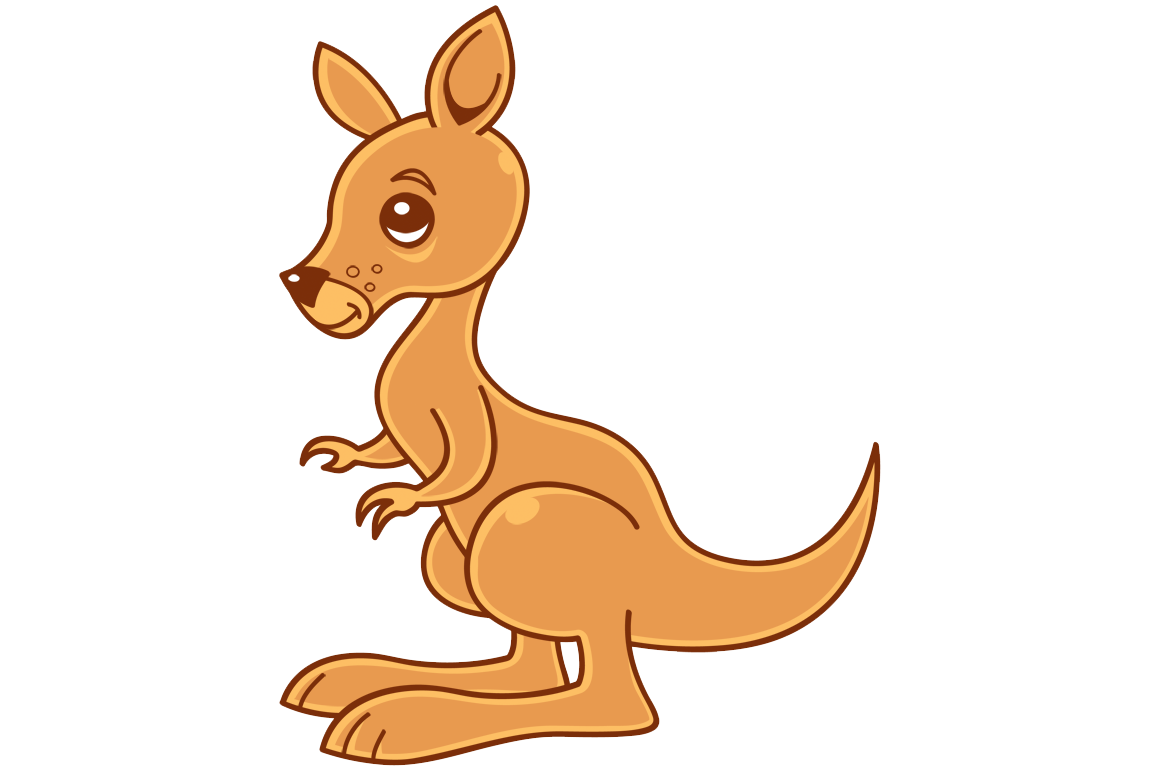 Kangaroo Cartoon PNG Picture