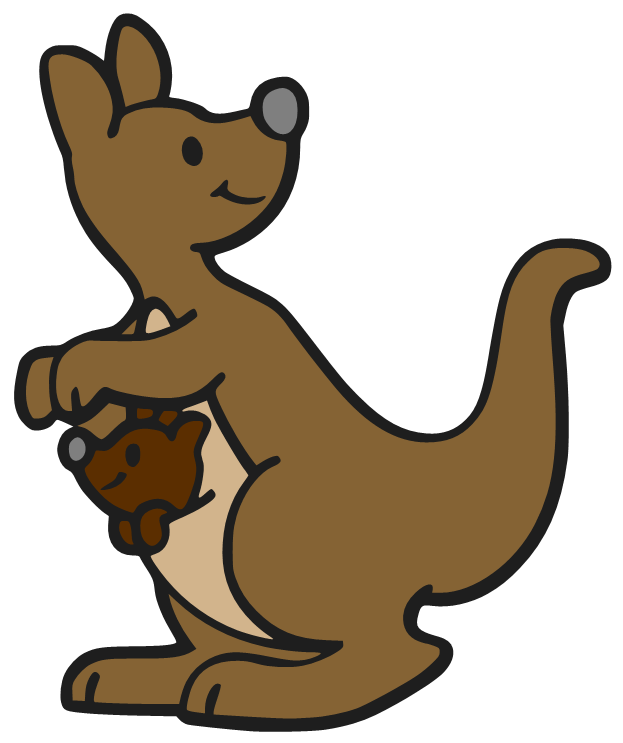 Kangaroo Cartoon Image Transparente
