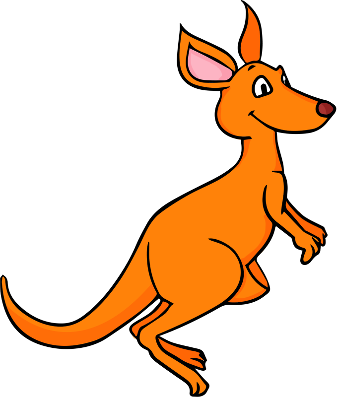 Kangaroo che salta il fondo di immagine del PNG