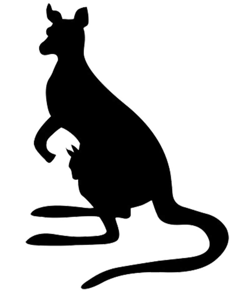 Kangourou silhouette PNG Télécharger Gratuit