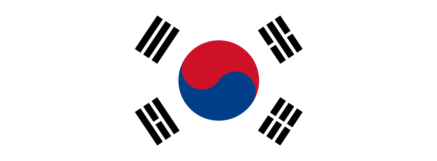 Korea vlag PNG hoogwaardige Afbeelding