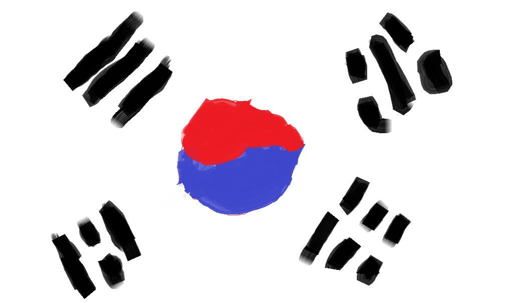 한국 국기 PNG 사진