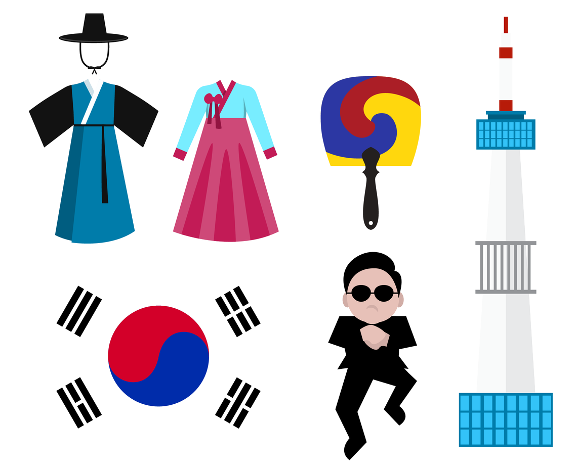 Korea Flag PNG Transparent Image