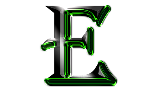 Letter E PNG Image with Transparent Background